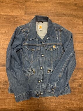 Carhartt Women's Blue Denim Trucker Jacket